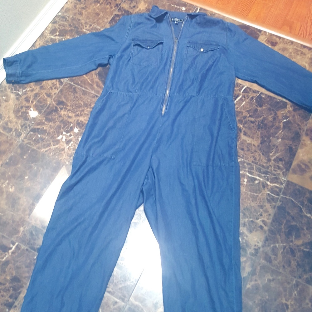 Eloquii Plus Size Denim Jumpsuit